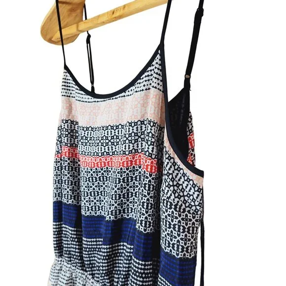 Vince Camuto Colorful Spaghetti Strap Maxi Dress Size Medium - Picture 4 of 9